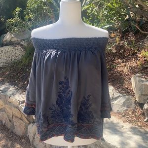 Johnny was off shoulder blouse